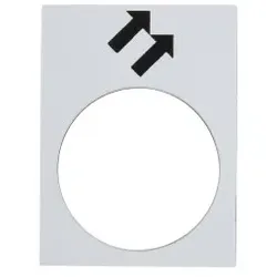 Schneider Electric ZB2BY4964 Bezeichnungsschild, 30x40mm, weiß, vorwärts, schnell