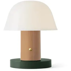 &Tradition - Setago JH27 Akku-Tischleuchte (LED), nude / forest