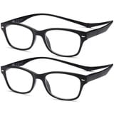 NEW VISION Lesebrille 2 pack, Magnet Lesebrille, Lesebrillen Herren, Klassischer Stil Lesebrille NV3282 mit Magnetverschluss Hinten, Lesehilfe für Damen Herren (NN, 1.5)