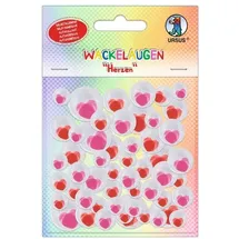 Ludwig Bähr Wackelaugen Herzen rosa 52 Stk.