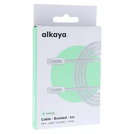 Alkaya USB-C 1,0 m Weiß