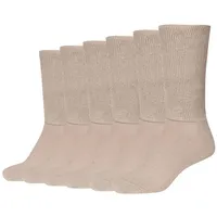 CAMANO 6er Pack camano Organic Diabetiker Crew Socken 0018