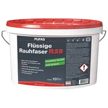 Pufas Flüssige Rauhfaser R25 Weiß deckend 10 l