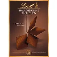 Lindt Tafelschokolade Hauchdünne Täfelchen, 60% Kakaogehalt, Edelbitter, 125g