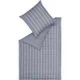 Esprit Bettwäsche »Harp Stripe in Gr. 135x200, 155x220 oder 200x200 cm«, Bettwäsche aus Baumwolle, gestreifte Bettwäsche mit Wendeoptik grau