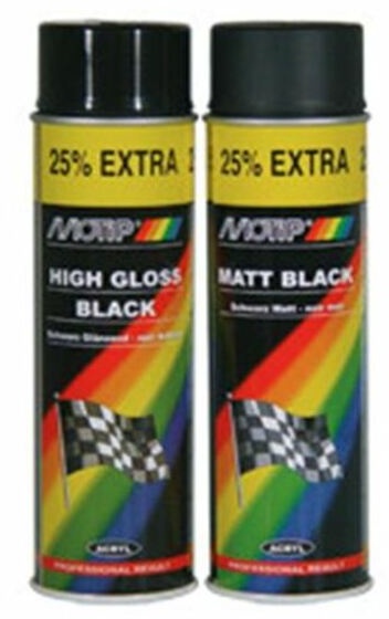 MOTIP-DUPLI MOTIP Schwarz glänzend - Spray 500 ml, schwarz