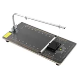 Heißdrahtschneider - Schaumstoff- & Styroporschneider - 24 W - 220 V AC - Temperatur Einstellbar - 0–45° Winkel - Schnitt 55×20 cm - Schwarz