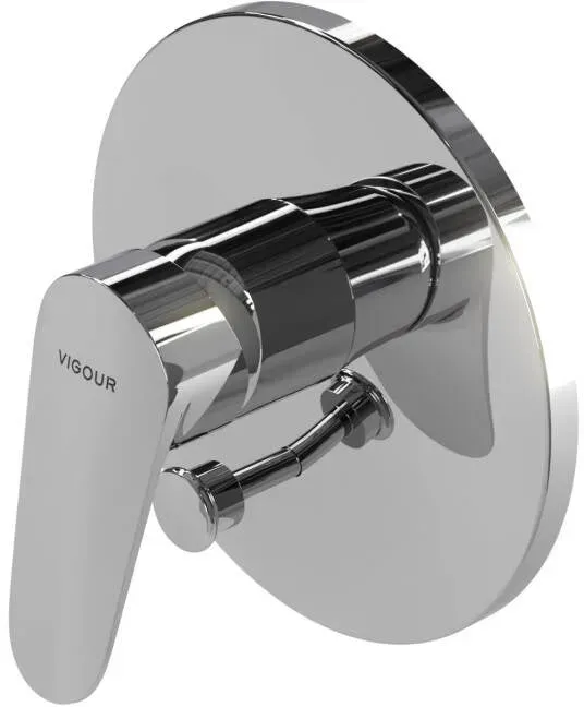 VIGUOR UP-Duschsystem ONE mit FMS rund/SmartBox/Kopfb./Brauseset chrom
