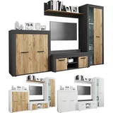 VCM 4 tlg Schrankwand Set Wohnwand Usilo L