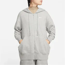 Nike Sportswear Phoenix Fleece Oversized Kapuzenjacke Damen 063 dk grey heather/sail XS