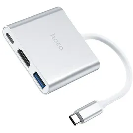 HOCO HB14 Einfach zu verwendender Typ-C, Adapter Typ-C, zu USB3.0+HDTV+PD)