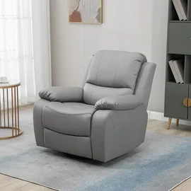 Homcom Relaxsessel 135° Liegewinkel 98x93x100cm hellgrau