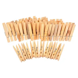 HOME IDEAS Wäscheklammern 50 Stück Holz