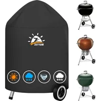 Luxuskollektion Zettum Kugelgrill Abdeckung 57 CM Holzkohle Grill wasserdicht