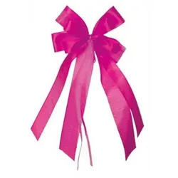 Nestler Schultüte Schleife, Pink, 17 x 31 cm, für Zuckertüte oder Geschenke rosa