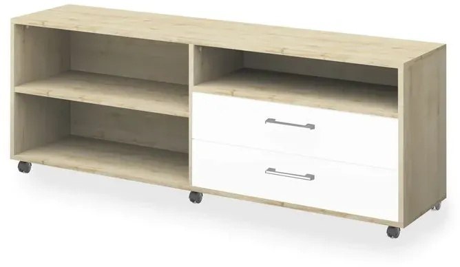 Mäusbacher Unterschrank Big Profi Office Holzoptik Birke / Weiß