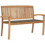 vidaXL Stapelbank 128,5 x 53 x 90 cm Teak