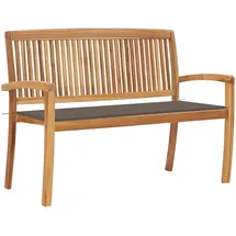 vidaXL Stapelbank 128,5 x 53 x 90 cm Teak