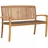 vidaXL Stapelbank 128,5 x 53 x 90 cm Teak
