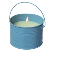 MARELIDA Duftkerze CITRONELLA - Outdoor Echtwachskerze im Metalleimer -