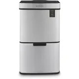 Les Collectors Sensormülleimer N°1010 64 l Silber