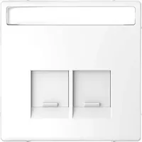 Merten Zentralplatte für Schneider Electric-Connector 2fach, Lotosweiß System Design