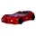 aea Kinderbett Rennwagen 135 x 62 x 235 cm Holz rot