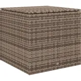 Outsunny Polyrattan Auflagenbox, Kissenbox mit Deckel, Hubautomatik, Sand