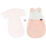 Träumeland Babyschlafsack 3tlg. Set LIEBMICH, Design Märchengold (3 tlg) rosa 50/56