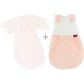 Träumeland Babyschlafsack 3tlg. Set LIEBMICH, Design Märchengold (3 tlg) rosa 50/56