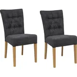 Home Affaire Polsterstuhl Queen (Set), 4 St., Feinstruktur, Esszimmerstuhl mit Knopfheftung, 2er, 4er oder 6er-Set