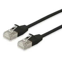 Equip 606123 Slim-Patchkabel, Cat.6A, F/FTP, 0.5m, Schwarz