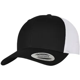 Flexfit Retro Trucker Baseballkappe blk/wht one Size