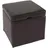Mendler Sitzwürfel Aufbewahrungsbox mit Deckel Leder + Kunstleder 45 x 44 x 44 cm Braun