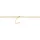 Adelia's Kordelkette Unisex Edelstahl Gold 55 cm