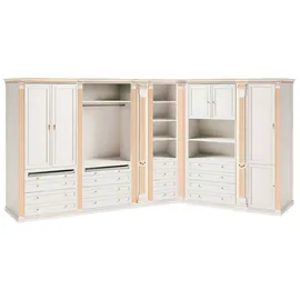JV Möbel Eckschrank 204 x 246 x 69,5 cm Weiß