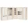 JV Möbel Eckschrank 204 x 246 x 69,5 cm Weiß