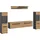 Home Affaire Wohnwand HOME AFFAIRE "REHAT, TOPSELLER, 4-teilig, wahlweise stehend und hängend montierbar", basalt grau, artisan eiche nachbildung, B:272cm H:141cm T:33cm, Holzwerkstoff, Kastenmöbel-Sets, Wohnwand, Kombination, Anbauwand, Set, Wohn-Set, Wohnzimmer-Set, 