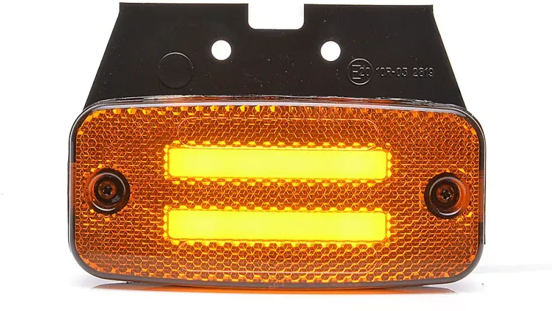 1 Stück LED-Positionsleuchte mit Halter, Markierungslicht, integriertem Reflektor, E‐Mark, Neon‐Effekt, wasserdicht, 12 V–24 V
