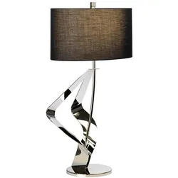 Ribbon 1-flammige Tischlampe - Poliertes Nickel - RIBBON-TL