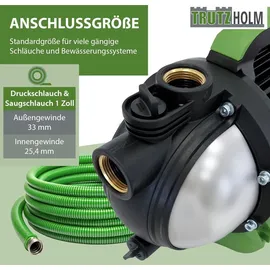 Trutzholm Gartenpumpe Edelstahl 800 W 3200 l/h Förderhöhe 44 m