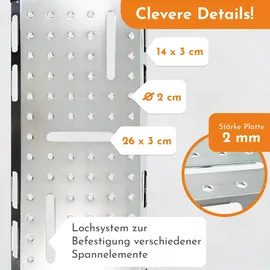 Lemodo Schweißtisch klappbar, Werkbank höhenverstellbar aus Stahl, Multifunktionstisch