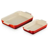 Le Creuset Auflaufform Klassik rechteckig 2er-Set 25/32 cm,