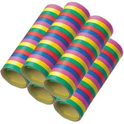 5 Rollen Papier Luftschlangen bunt | schwer entflammbar