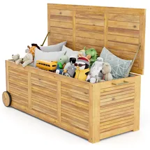 Goplus Gartenbox 127 x 50 x 45 cm Natur