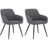 Woltu BH107dgr-2 Restaurant- - Esszimmerstuhl