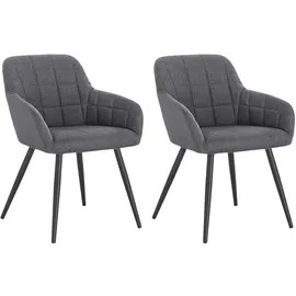 Woltu BH107dgr-2 Restaurant- - Esszimmerstuhl