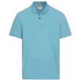 CAMEL ACTIVE Poloshirt normale Passform, Polokragen, 2-Knopf-Form, mit Logo-Stickerei blau L (50/52)
