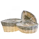 Florists Products Dekokorb Weidenkörbe Pflanzschalen-Set Natur Grau Shabby-Chic, 3 Größen grau