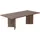 HANAH Home Eleganter Couchtisch Walnuss 100 x 100 x 18 cm